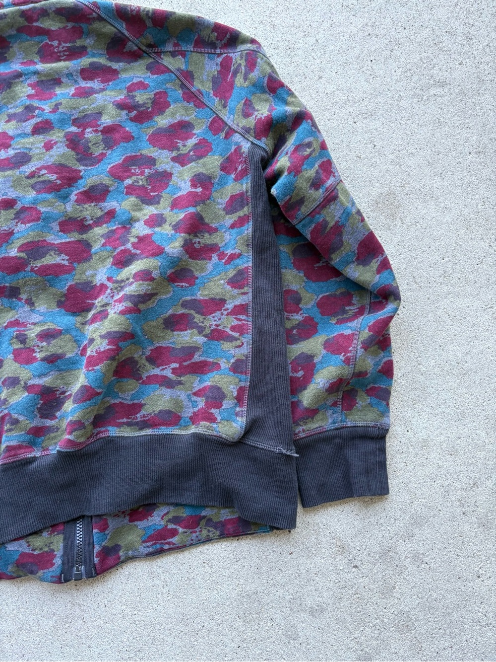 Lululemon Mens Heavy Cotton Full Zip Hoodie Camo Print Medium 22x27 - Picture 7 of 9